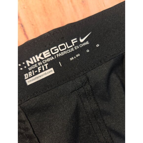 Nike Golf Dri-Fit Mens Performance Stretch Black Pants 36x30 - Picture 5 of 9